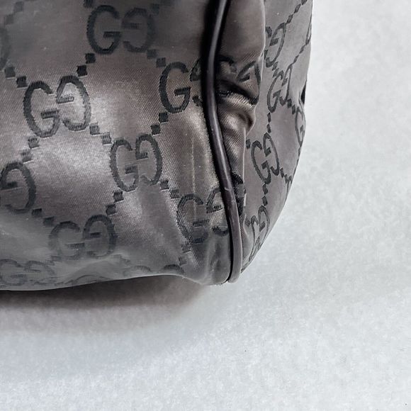 VTG Gucci Boston Monogam Duffle Brown Nylon Weekend/Travel Bag Unisex Y2K Rare - Picture 5 of 16